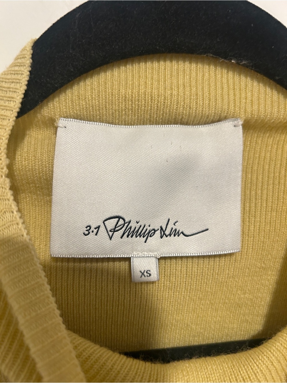 3:1 Phillip Lim fallen-shoulder wool-blend knitted top size xs - Picture 4 of 5